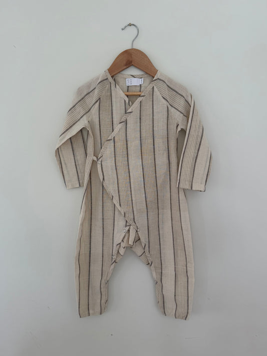 APRÈS WRAP natural stripe - cabane childrenswear